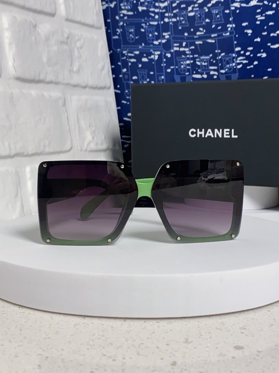 Chanel香奈儿 2025新款高级感星空方形大框偏光墨镜女气质优雅防紫外线太阳镜街拍开车
