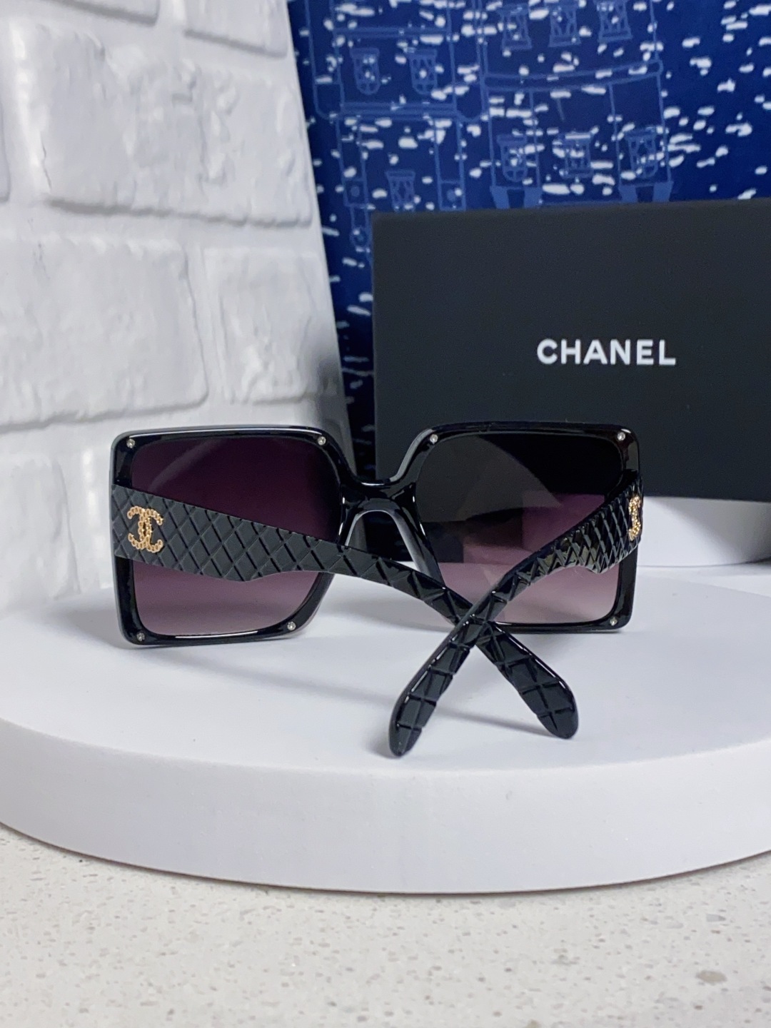 Chanel香奈儿 2025新款高级感星空方形大框偏光墨镜女气质优雅防紫外线太阳镜街拍开车