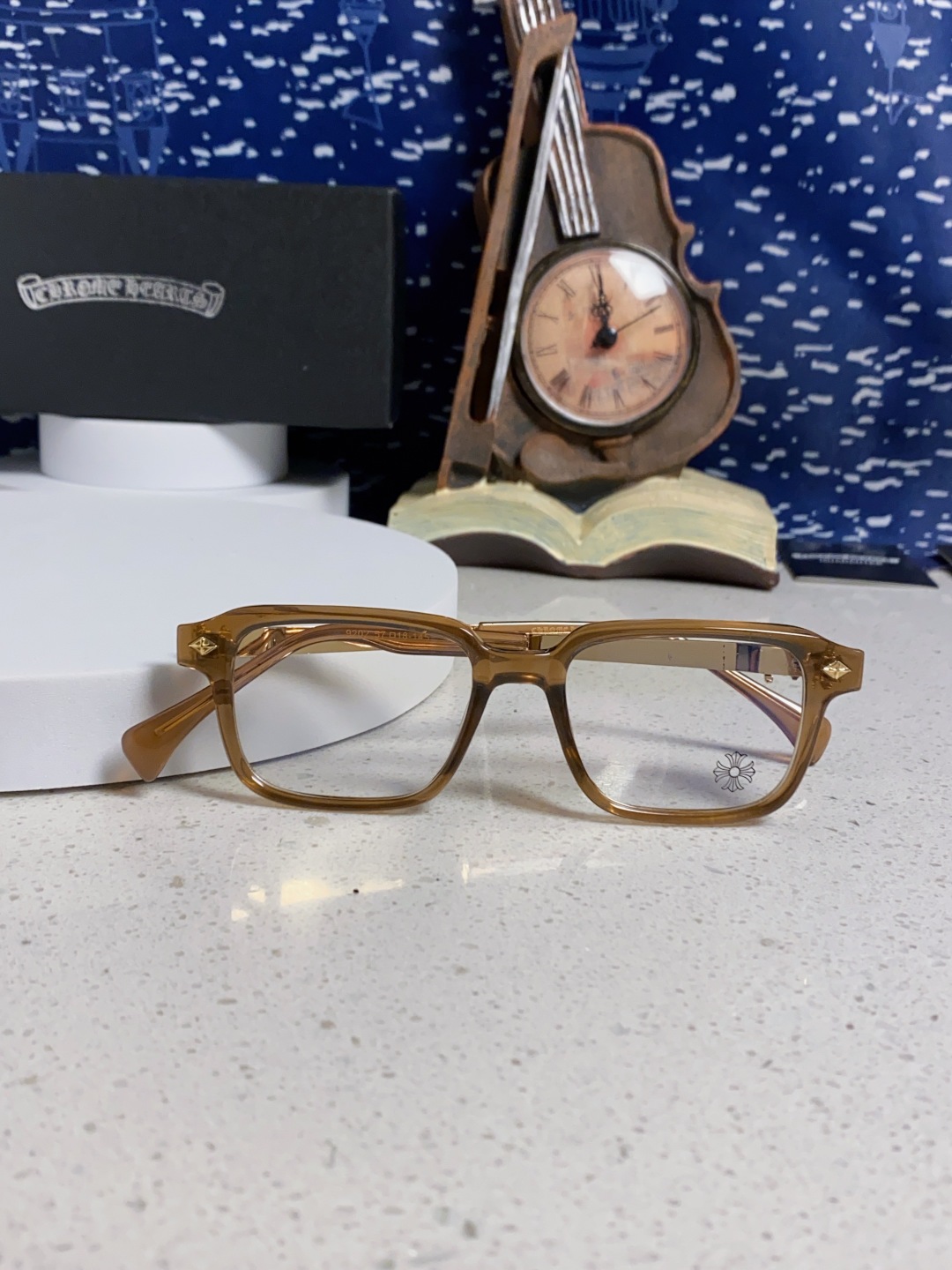 Chrome Hearts克罗心 2025新款复古板材大框素颜时尚 高品质男女通用镜框