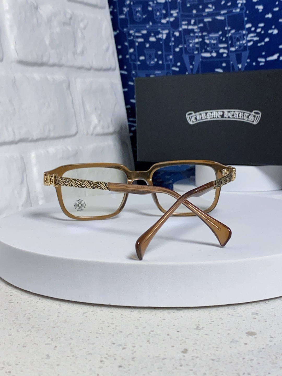 Chrome Hearts克罗心 2025新款复古板材大框素颜时尚 高品质男女通用镜框