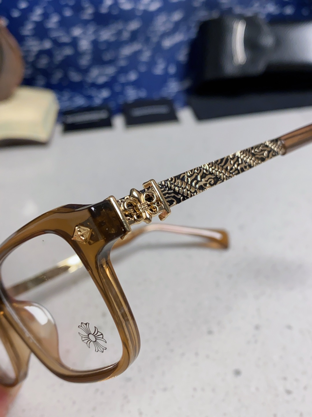 Chrome Hearts克罗心 2025新款复古板材大框素颜时尚 高品质男女通用镜框