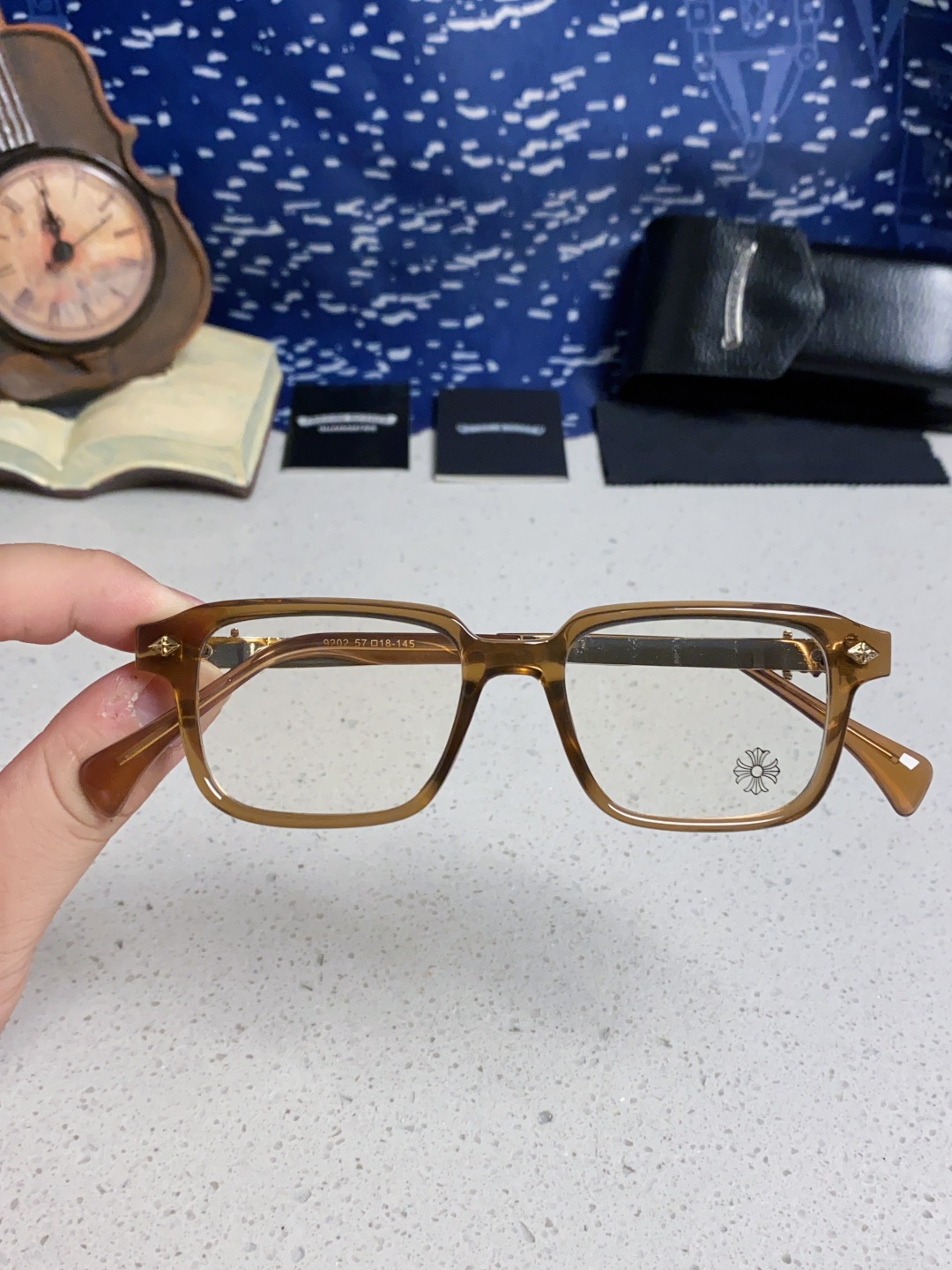 Chrome Hearts克罗心 2025新款复古板材大框素颜时尚 高品质男女通用镜框