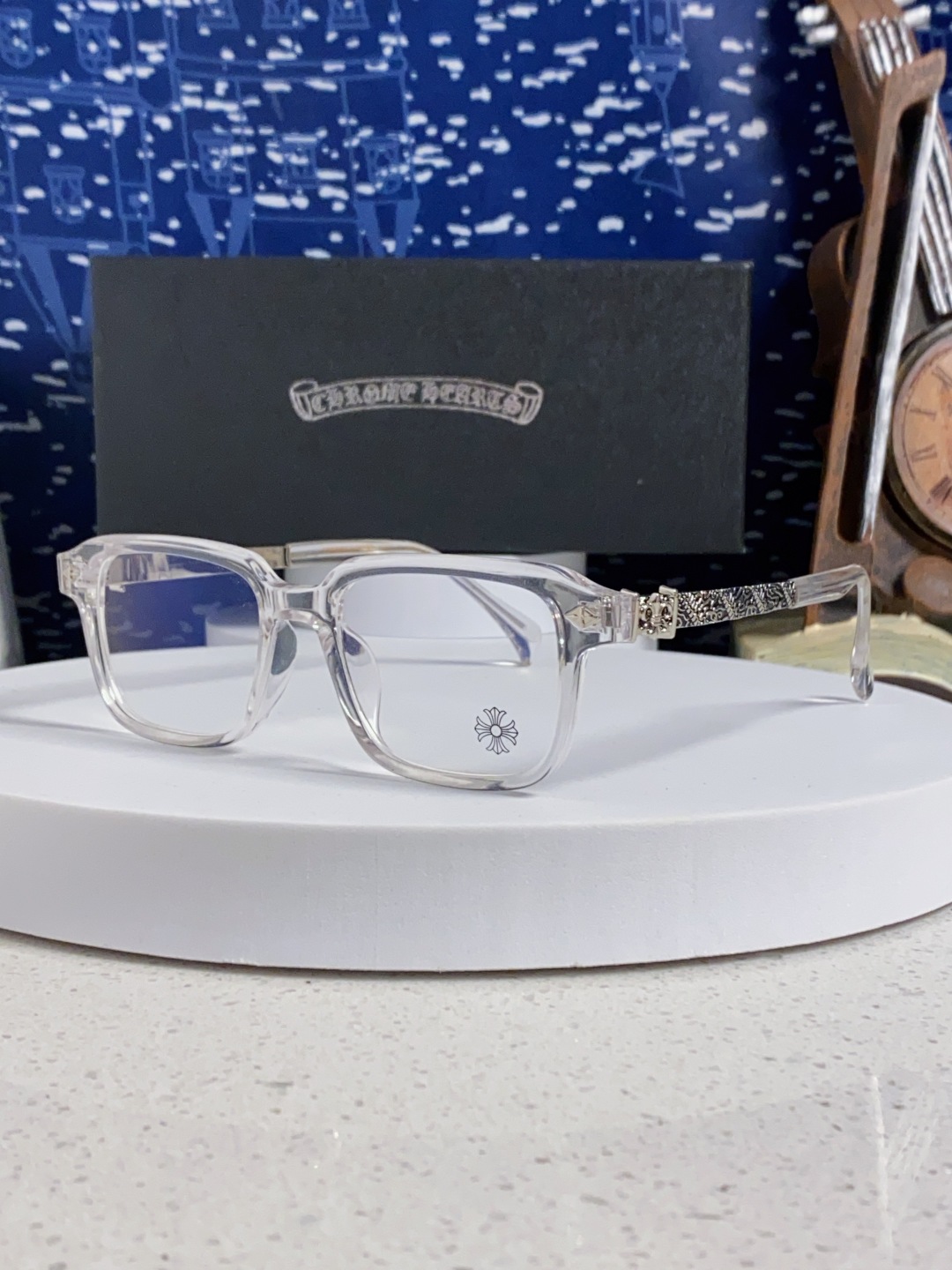 Chrome Hearts克罗心 2025新款复古板材大框素颜时尚 高品质男女通用镜框