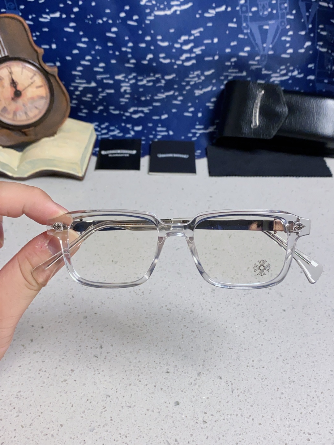 Chrome Hearts克罗心 2025新款复古板材大框素颜时尚 高品质男女通用镜框