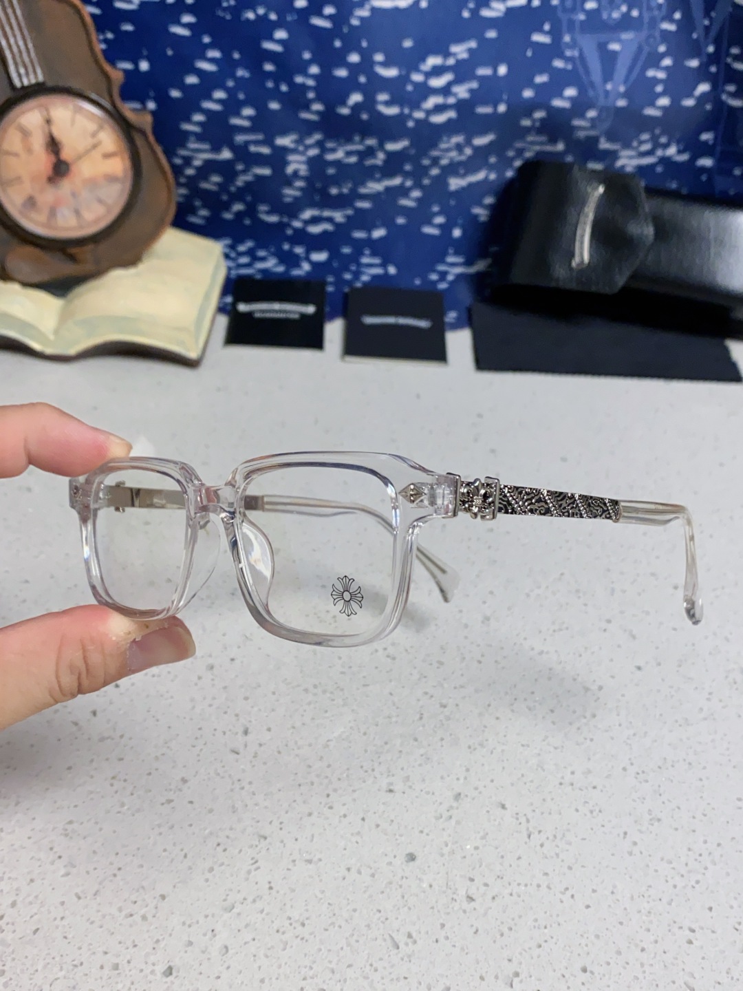 Chrome Hearts克罗心 2025新款复古板材大框素颜时尚 高品质男女通用镜框