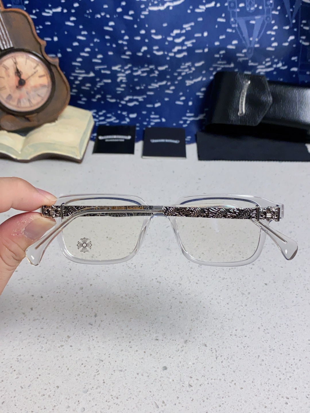 Chrome Hearts克罗心 2025新款复古板材大框素颜时尚 高品质男女通用镜框