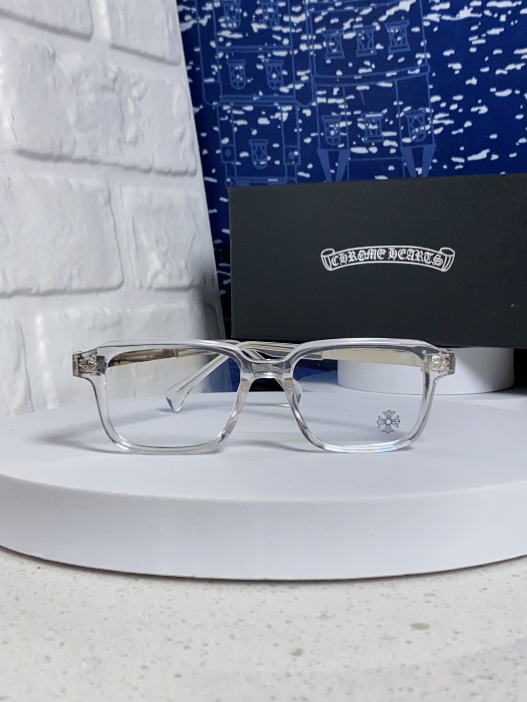 Chrome Hearts克罗心 2025新款复古板材大框素颜时尚 高品质男女通用镜框