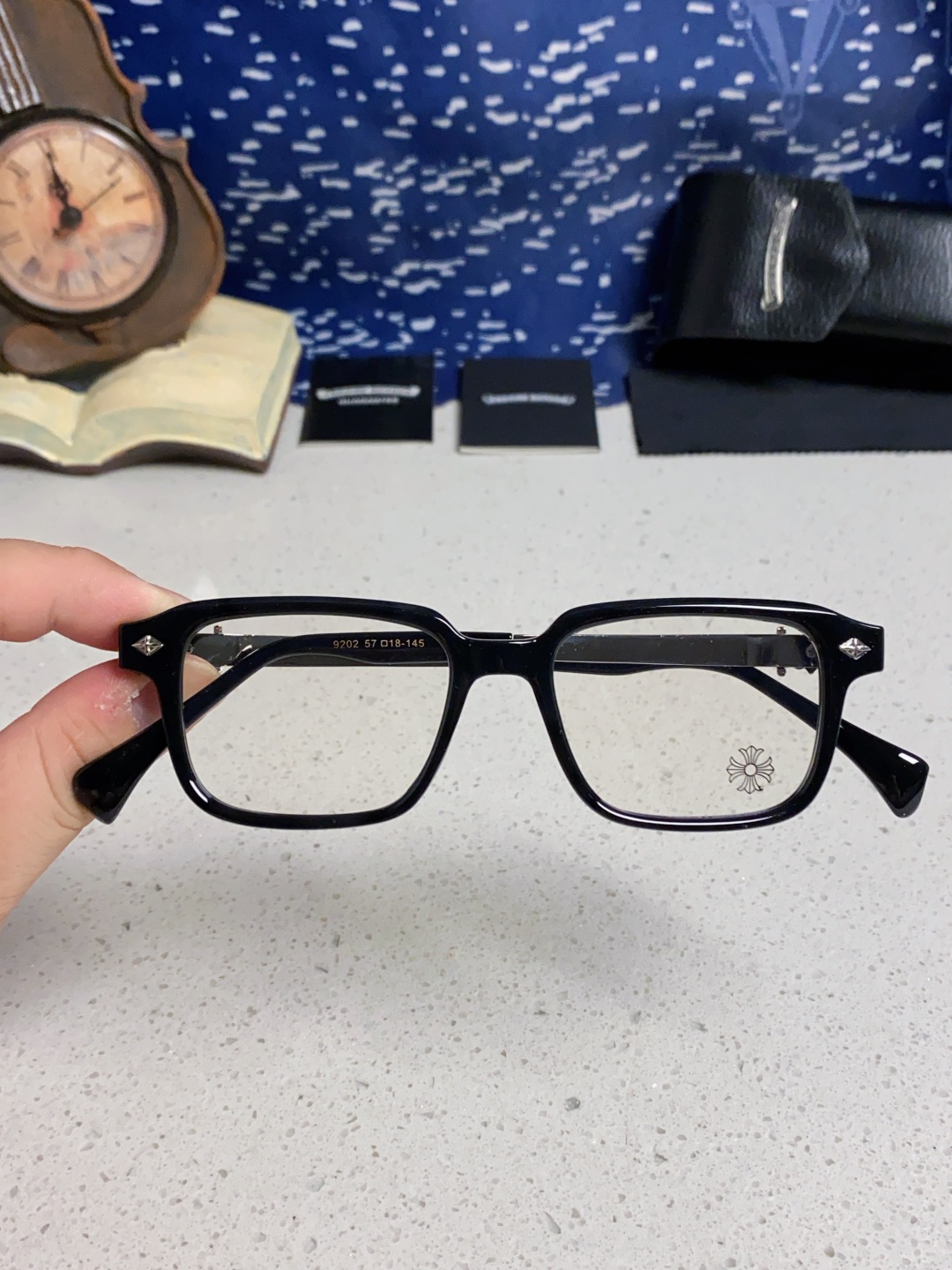 Chrome Hearts克罗心 2025新款复古板材大框素颜时尚 高品质男女通用镜框