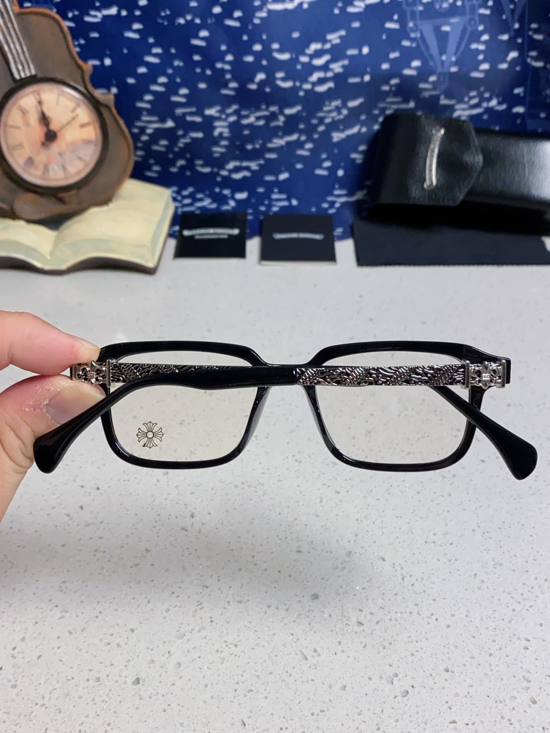 Chrome Hearts克罗心 2025新款复古板材大框素颜时尚 高品质男女通用镜框