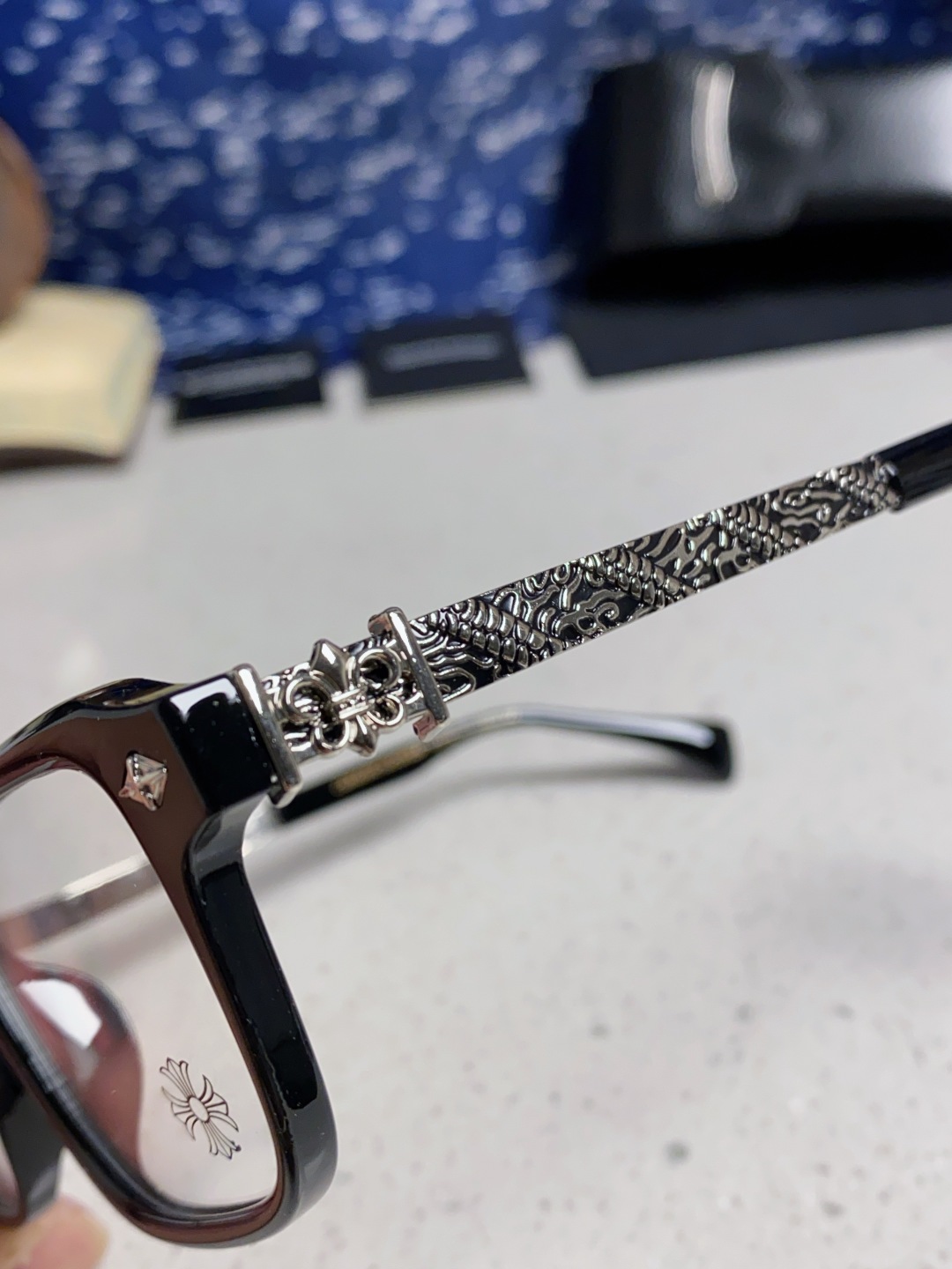 Chrome Hearts克罗心 2025新款复古板材大框素颜时尚 高品质男女通用镜框