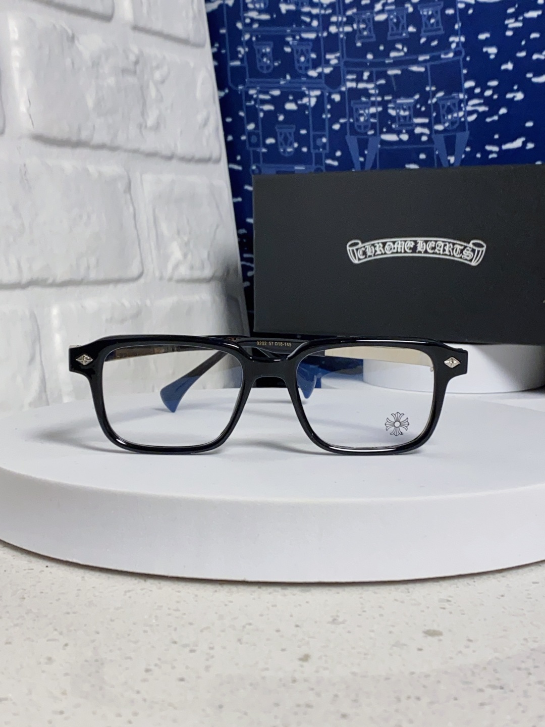 Chrome Hearts克罗心 2025新款复古板材大框素颜时尚 高品质男女通用镜框