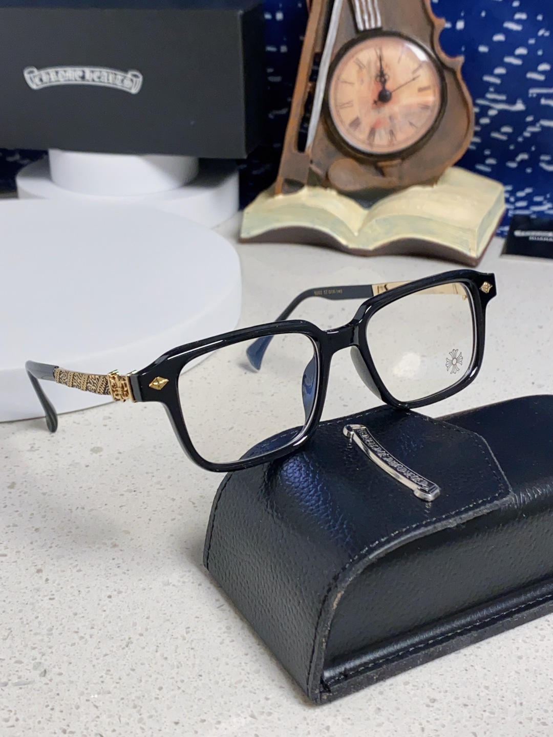 Chrome Hearts克罗心 2025新款复古板材大框素颜时尚 高品质男女通用镜框