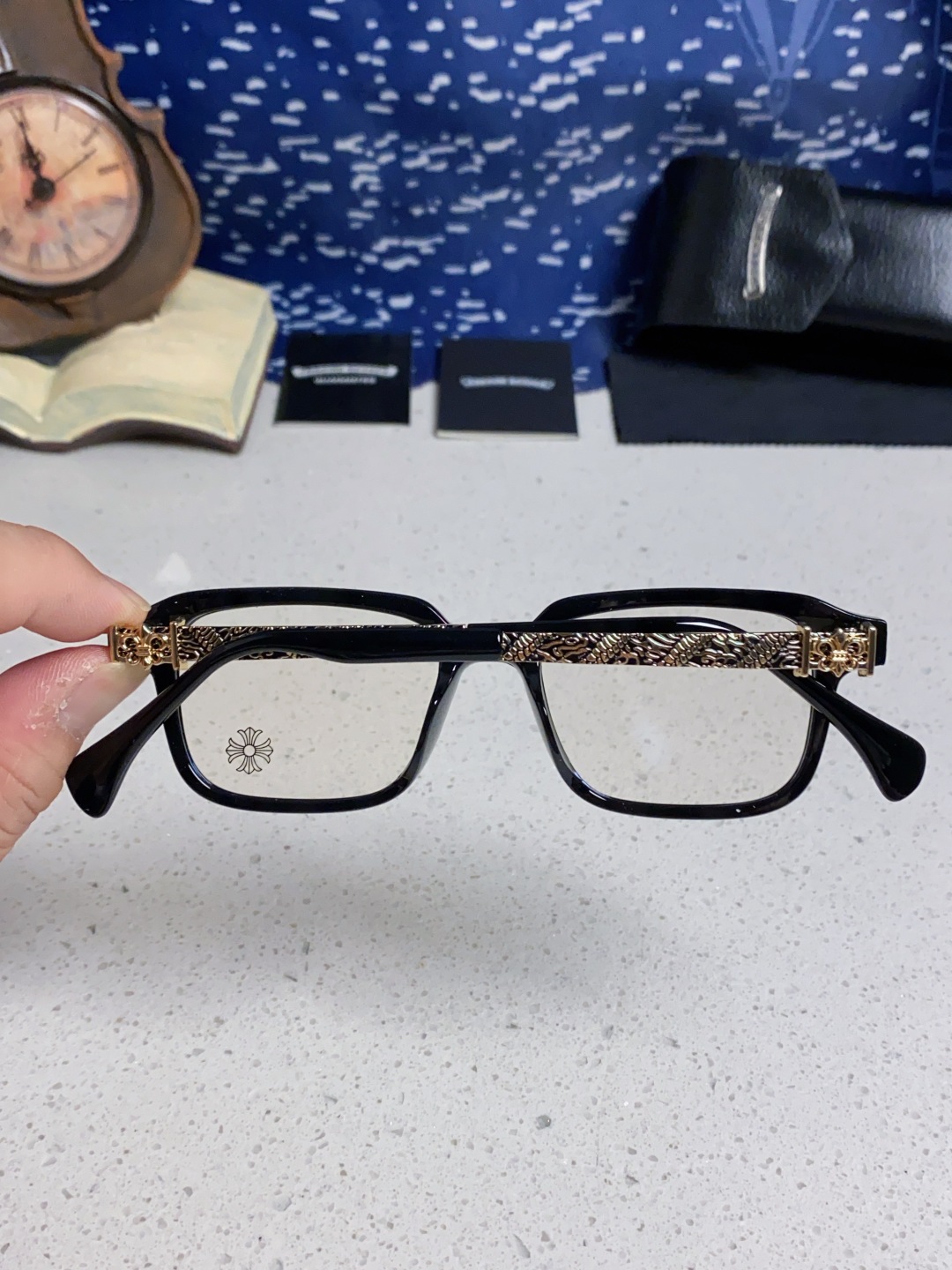 Chrome Hearts克罗心 2025新款复古板材大框素颜时尚 高品质男女通用镜框