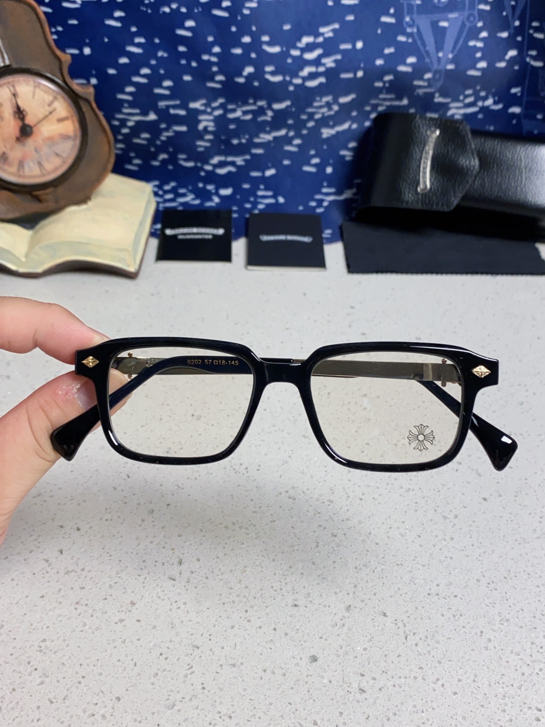 Chrome Hearts克罗心 2025新款复古板材大框素颜时尚 高品质男女通用镜框