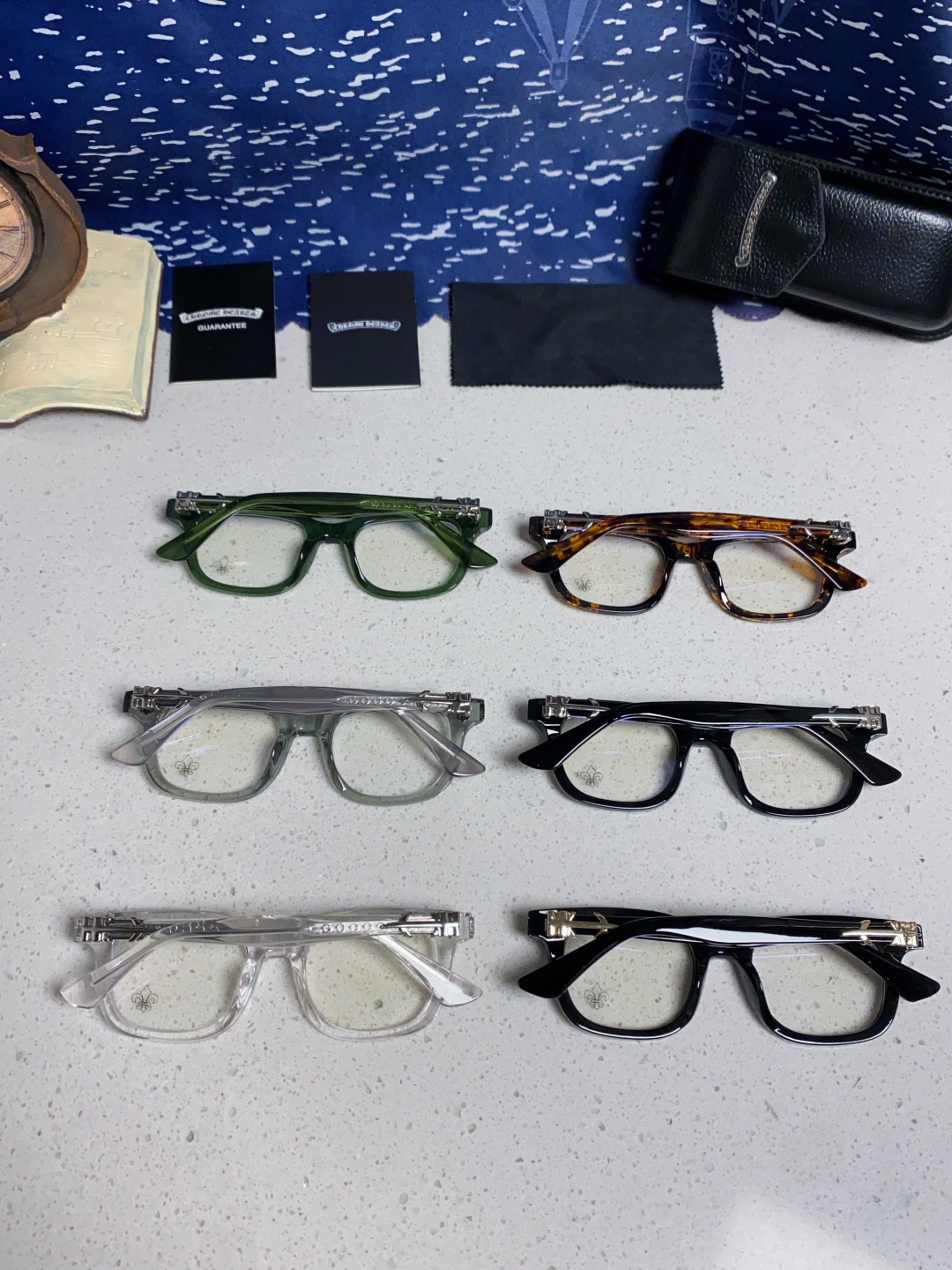 Chrome Hearts克罗心 2025新款粗框眼镜框男女复古超轻大框韩版高品质近视眼镜架十字刀配饰