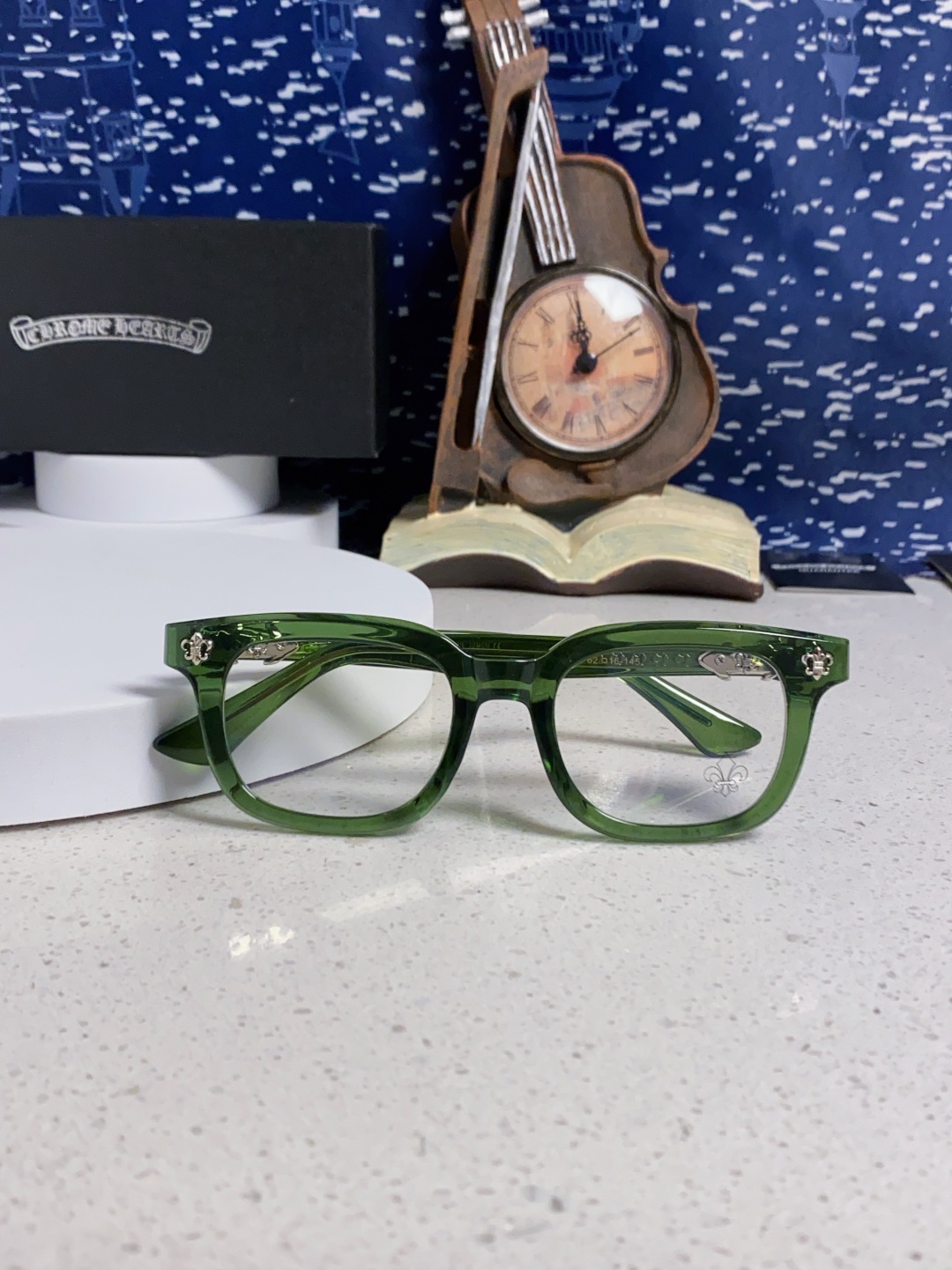 Chrome Hearts克罗心 2025新款粗框眼镜框男女复古超轻大框韩版高品质近视眼镜架十字刀配饰