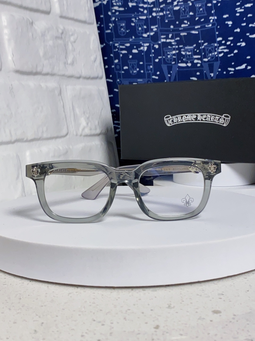 Chrome Hearts克罗心 2025新款粗框眼镜框男女复古超轻大框韩版高品质近视眼镜架十字刀配饰
