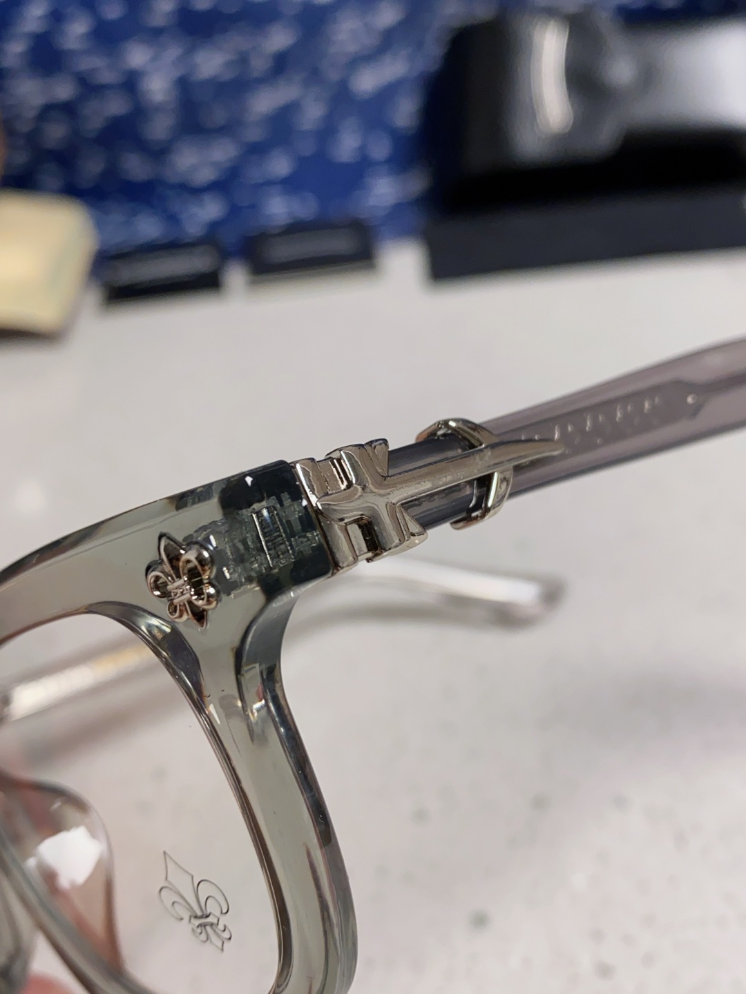 Chrome Hearts克罗心 2025新款粗框眼镜框男女复古超轻大框韩版高品质近视眼镜架十字刀配饰