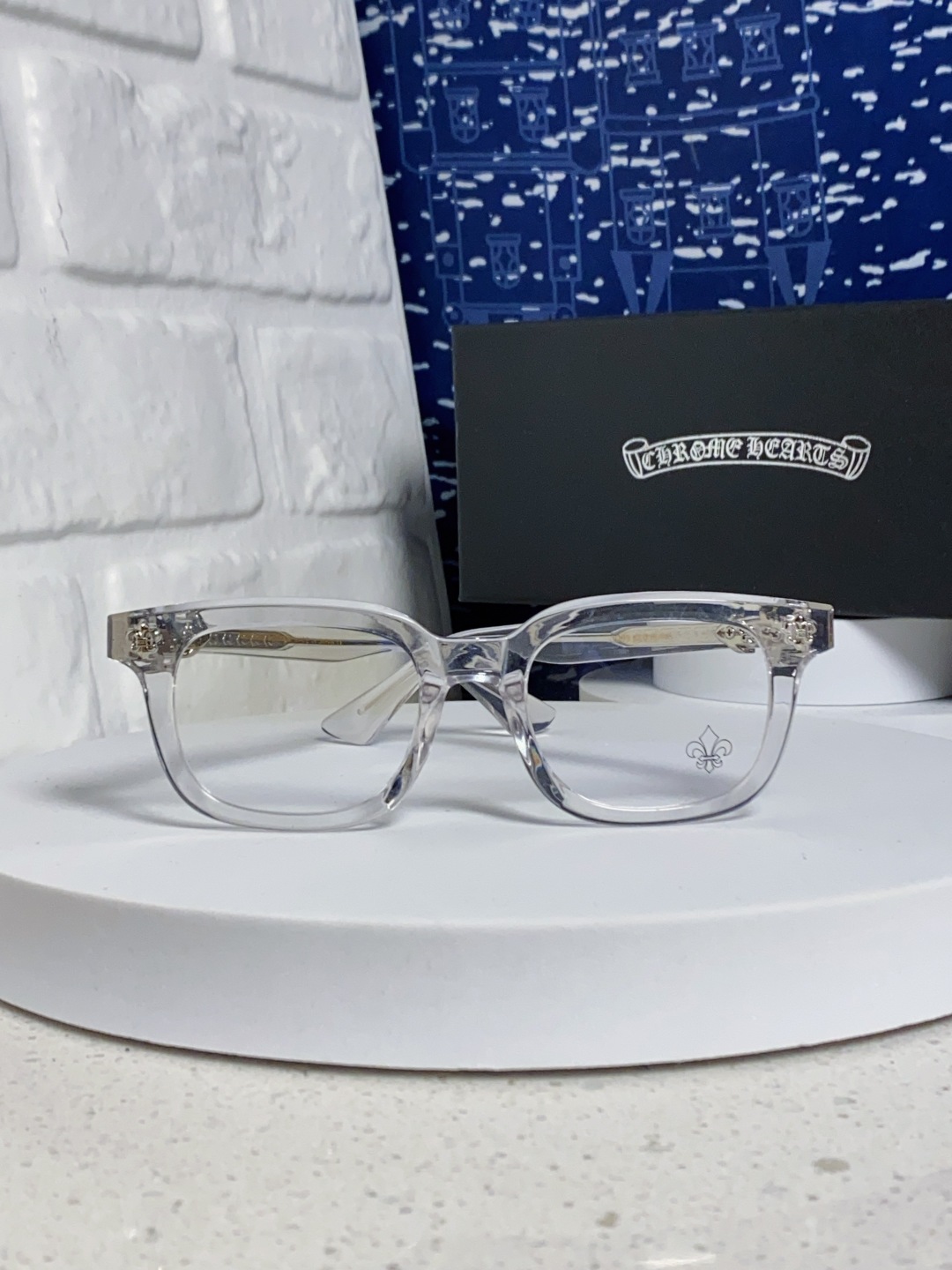 Chrome Hearts克罗心 2025新款粗框眼镜框男女复古超轻大框韩版高品质近视眼镜架十字刀配饰