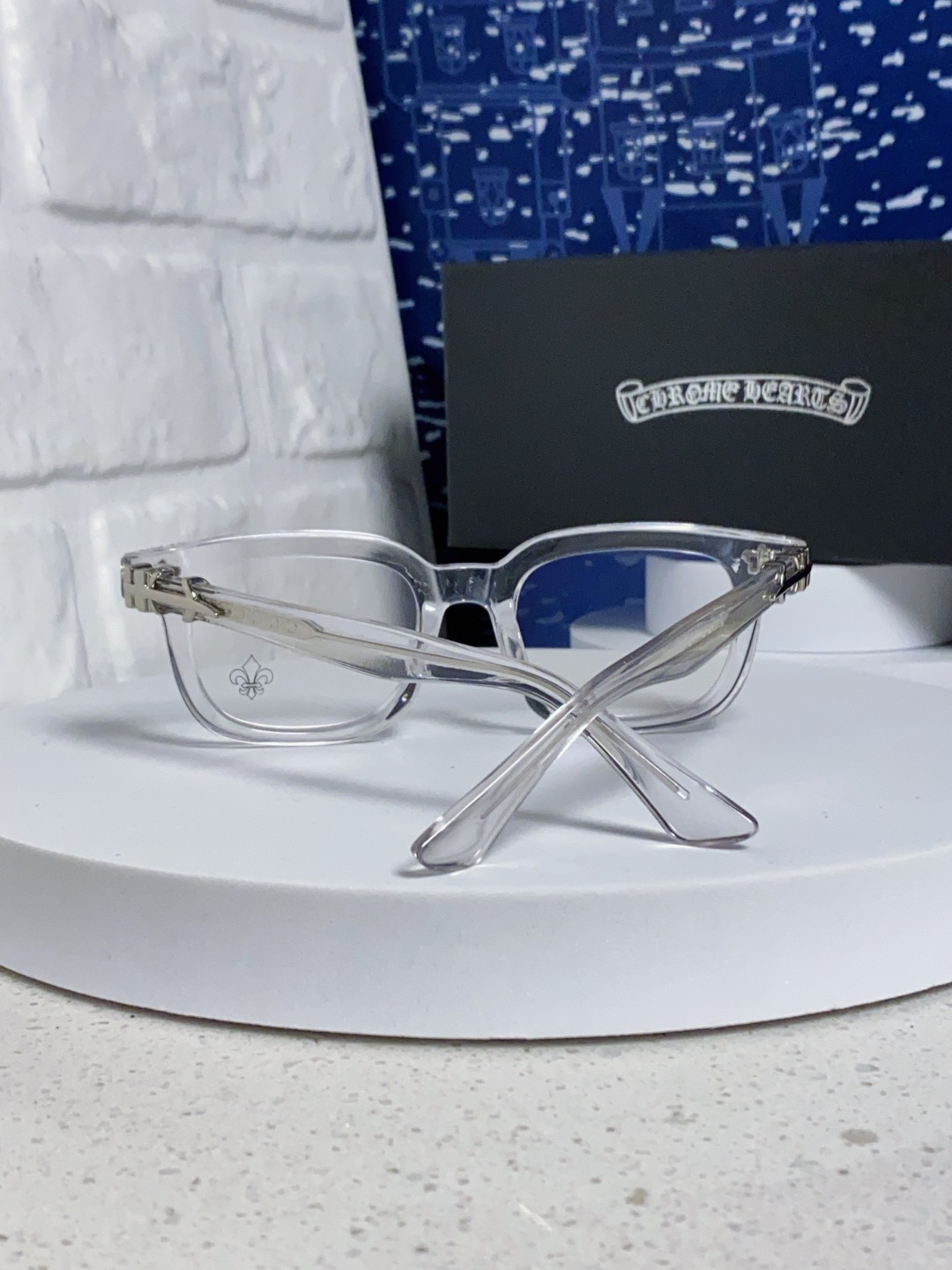 Chrome Hearts克罗心 2025新款粗框眼镜框男女复古超轻大框韩版高品质近视眼镜架十字刀配饰