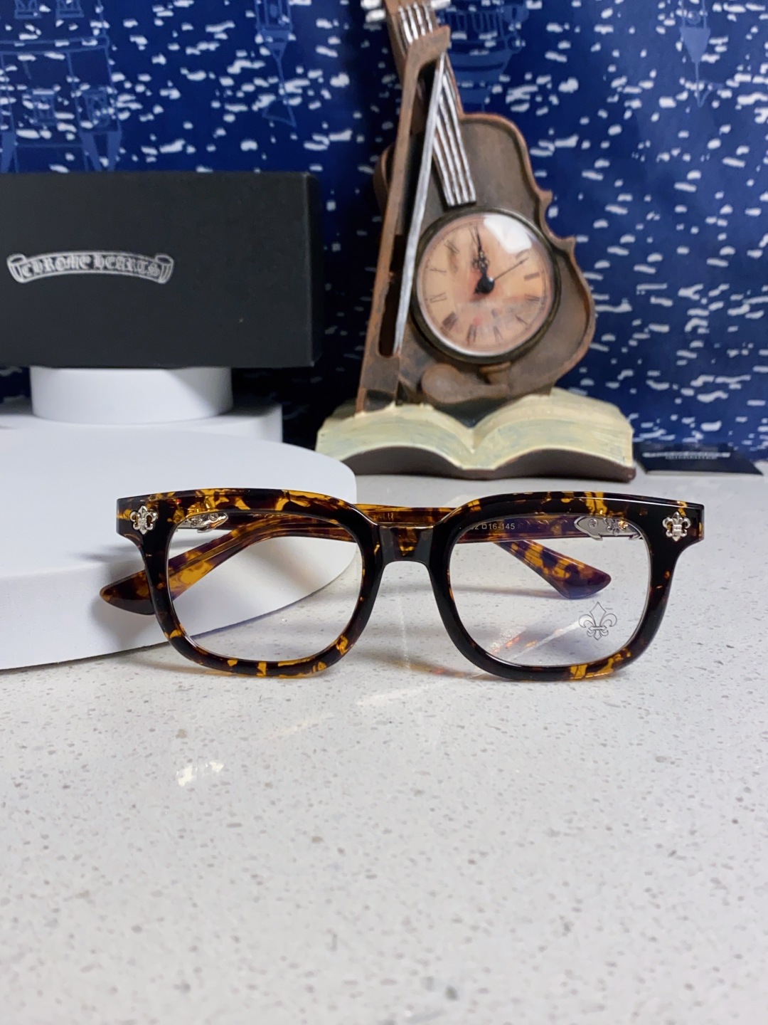 Chrome Hearts克罗心 2025新款粗框眼镜框男女复古超轻大框韩版高品质近视眼镜架十字刀配饰