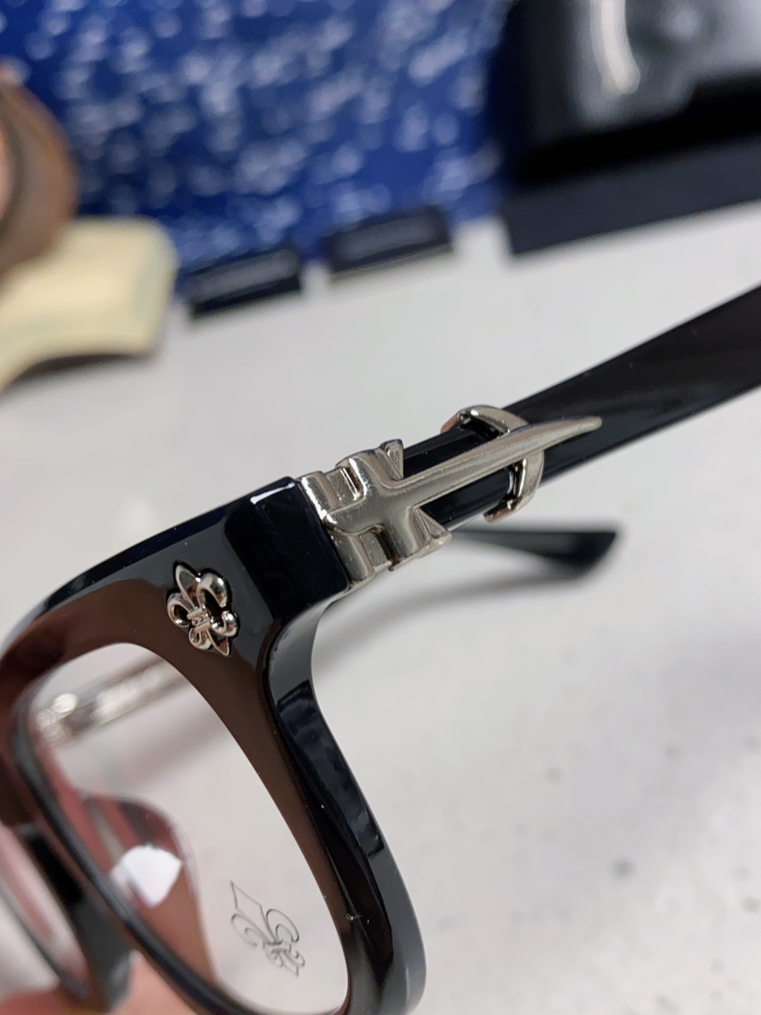 Chrome Hearts克罗心 2025新款粗框眼镜框男女复古超轻大框韩版高品质近视眼镜架十字刀配饰