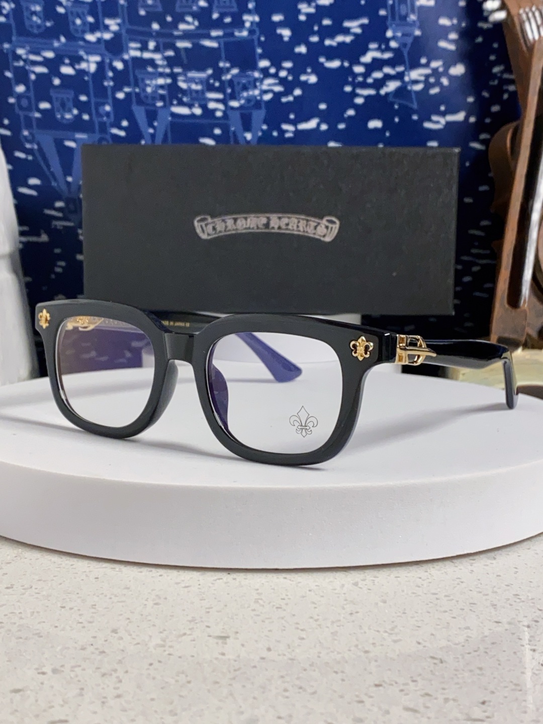 Chrome Hearts克罗心 2025新款粗框眼镜框男女复古超轻大框韩版高品质近视眼镜架十字刀配饰