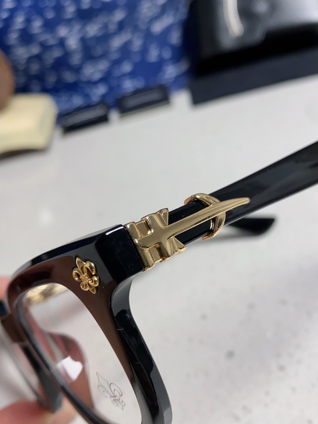 Chrome Hearts克罗心 2025新款粗框眼镜框男女复古超轻大框韩版高品质近视眼镜架十字刀配饰