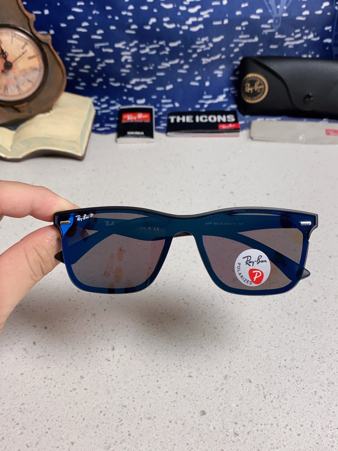 Rayban雷朋 2025新款同款开车墨镜太阳镜新款时尚潮流黑框复古男女遮阳镜 RB4512P