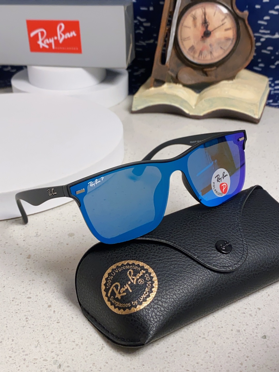 Rayban雷朋 2025新款同款开车墨镜太阳镜新款时尚潮流黑框复古男女遮阳镜 RB4512P