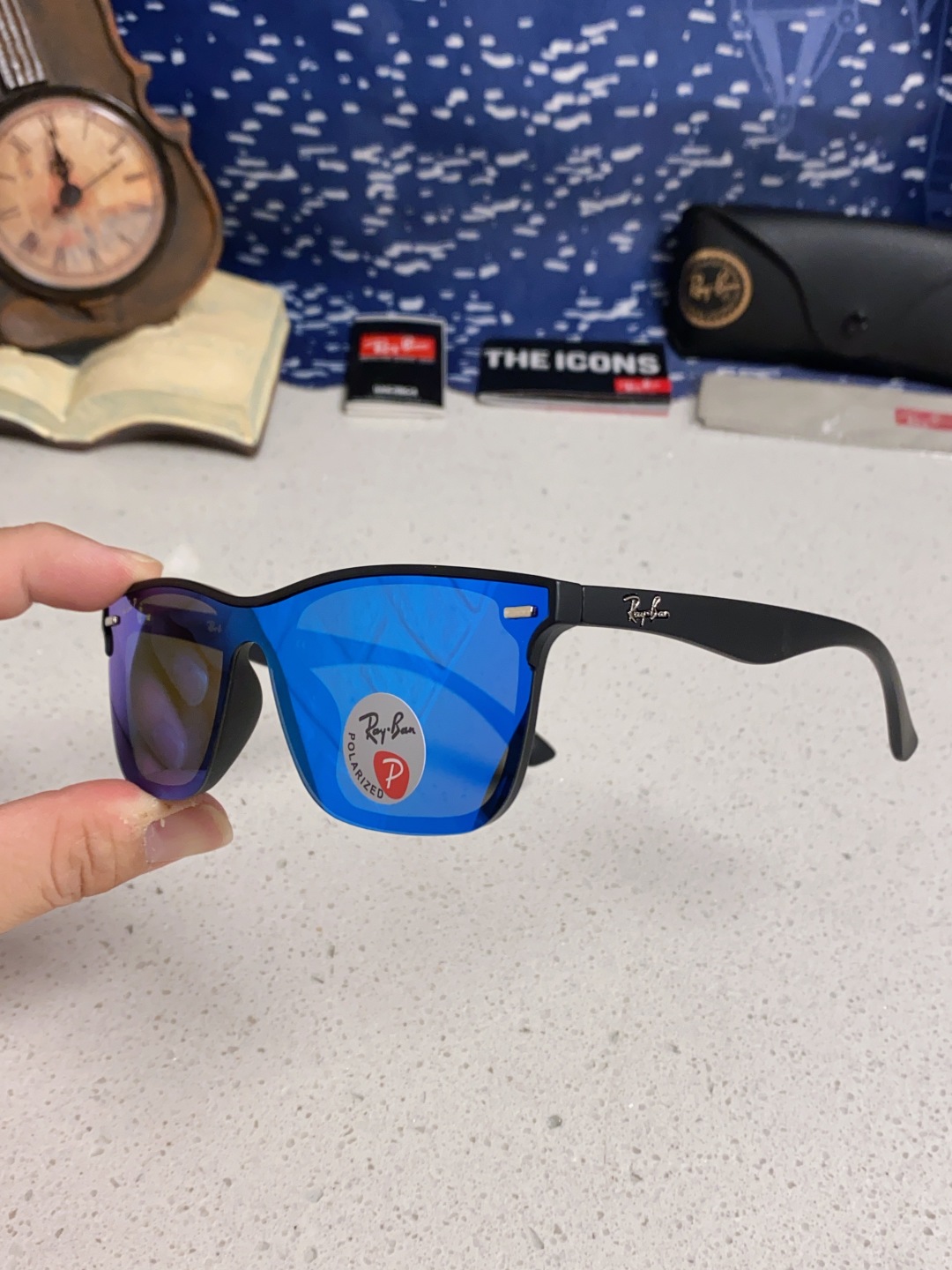 Rayban雷朋 2025新款同款开车墨镜太阳镜新款时尚潮流黑框复古男女遮阳镜 RB4512P