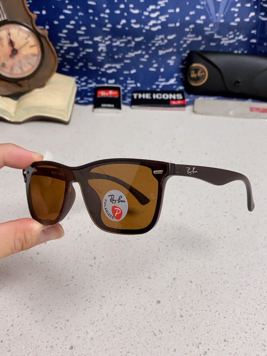 Rayban雷朋 2025新款同款开车墨镜太阳镜新款时尚潮流黑框复古男女遮阳镜 RB4512P