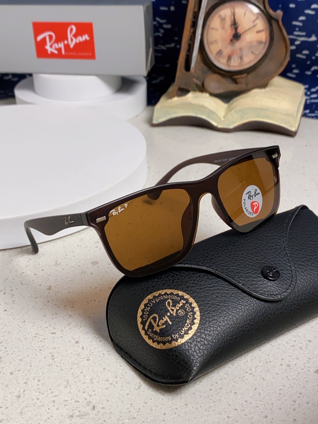 Rayban雷朋 2025新款同款开车墨镜太阳镜新款时尚潮流黑框复古男女遮阳镜 RB4512P