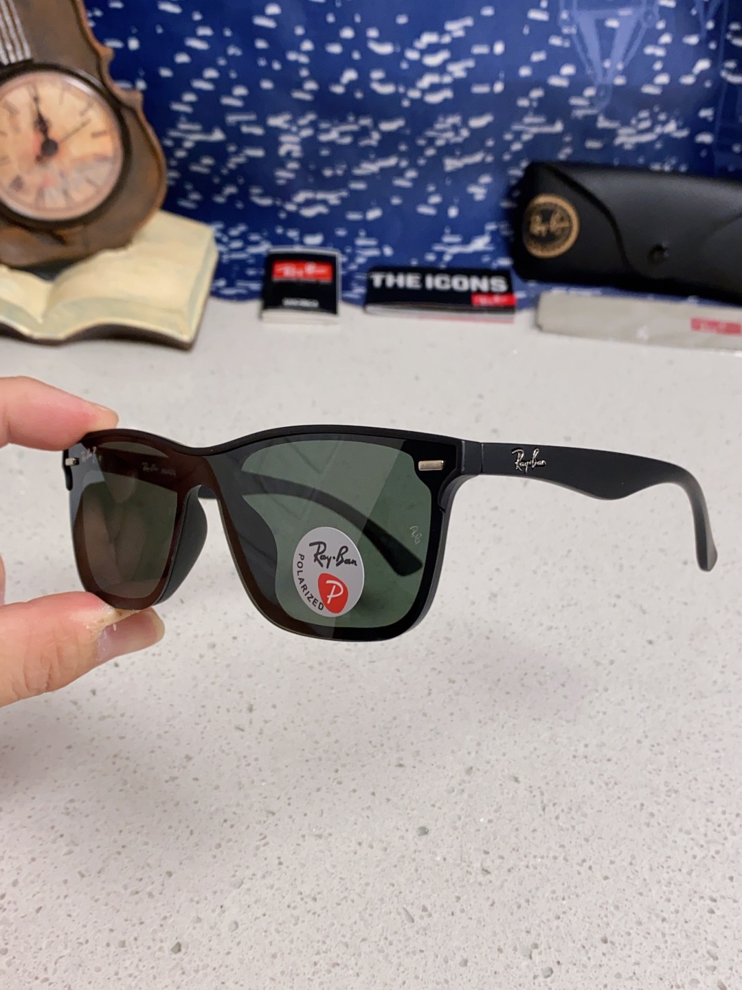 Rayban雷朋 2025新款同款开车墨镜太阳镜新款时尚潮流黑框复古男女遮阳镜 RB4512P