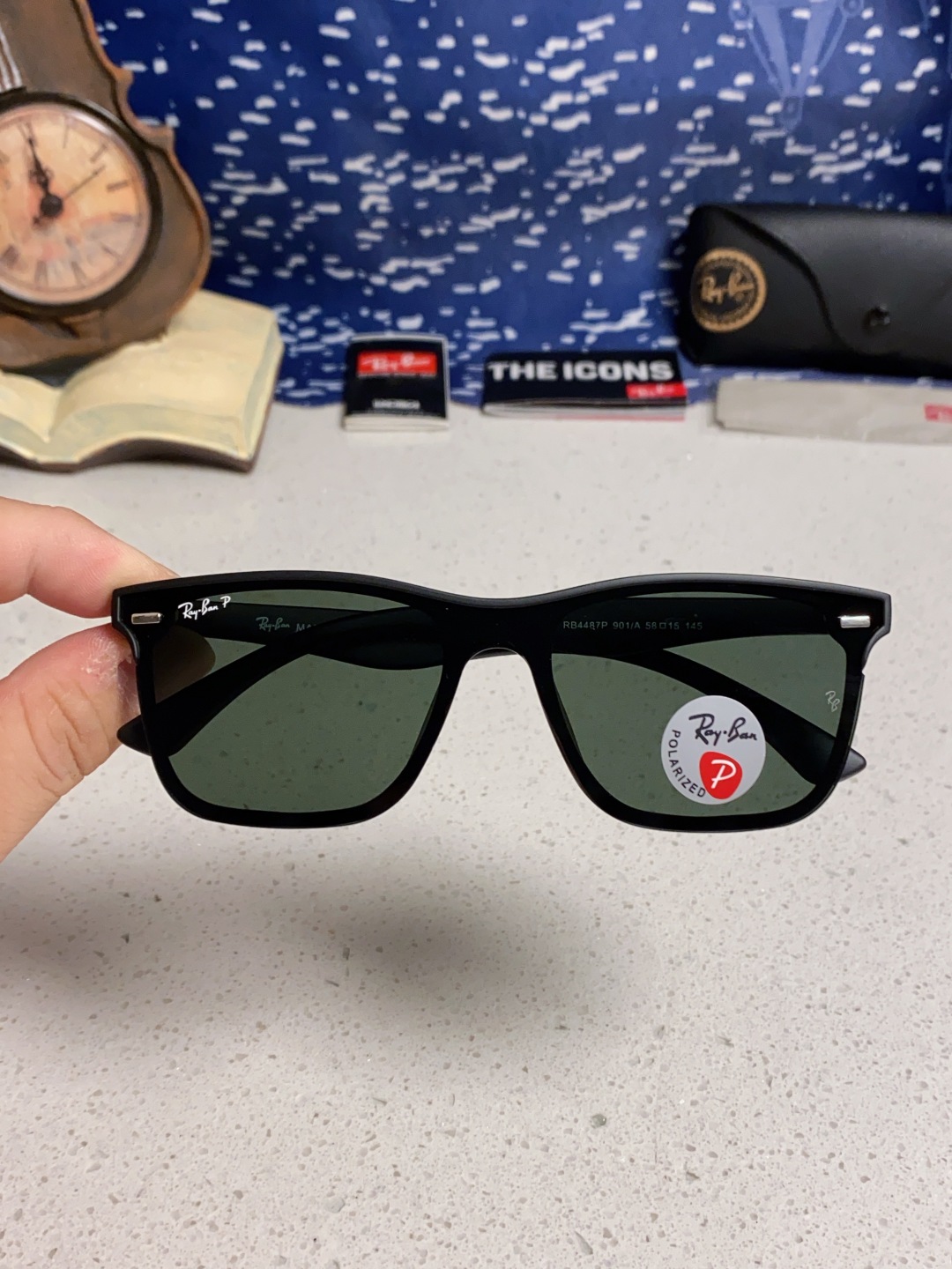 Rayban雷朋 2025新款同款开车墨镜太阳镜新款时尚潮流黑框复古男女遮阳镜 RB4512P