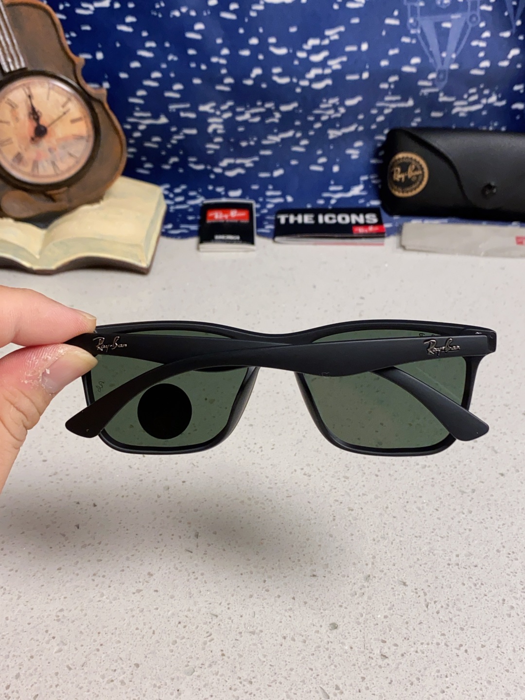 Rayban雷朋 2025新款同款开车墨镜太阳镜新款时尚潮流黑框复古男女遮阳镜 RB4512P