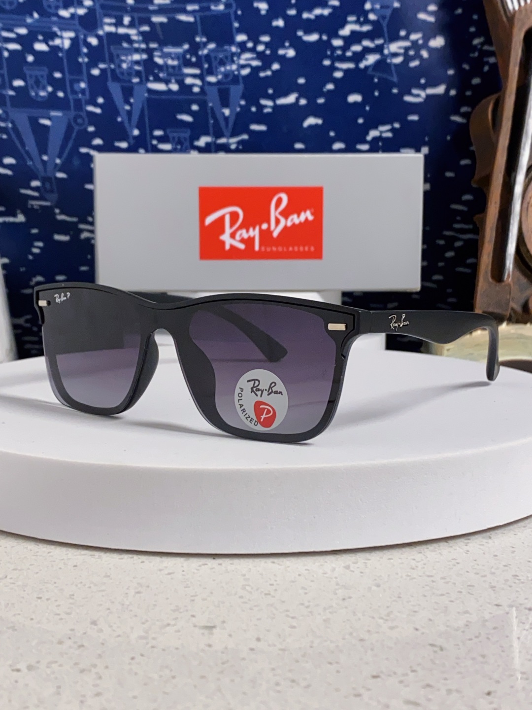 Rayban雷朋 2025新款同款开车墨镜太阳镜新款时尚潮流黑框复古男女遮阳镜 RB4512P