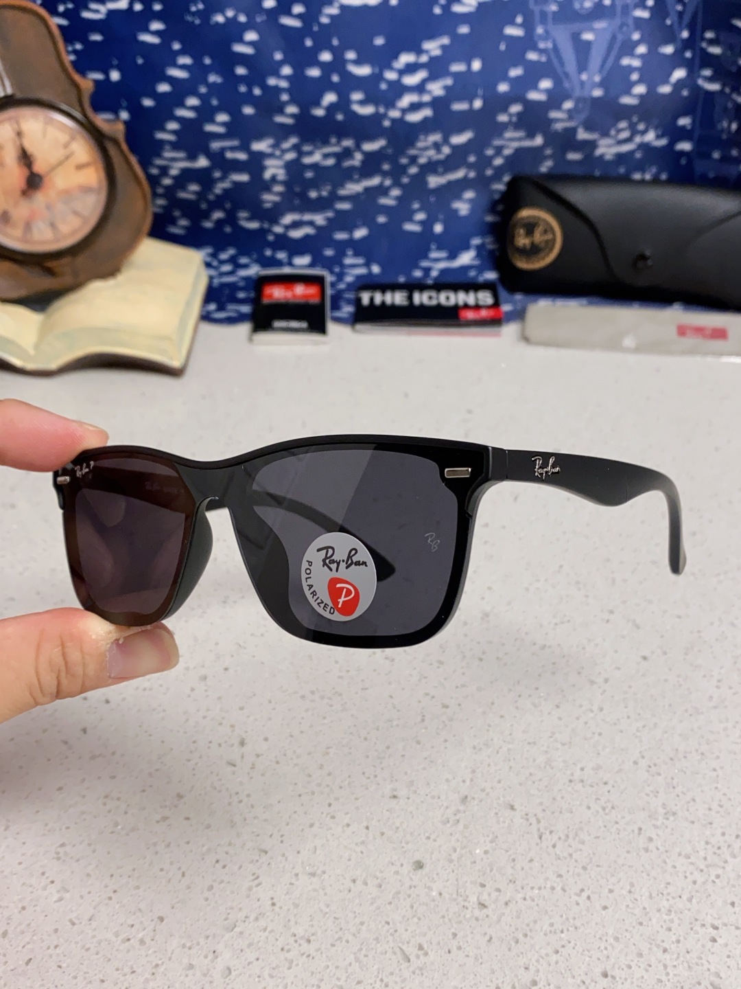 Rayban雷朋 2025新款同款开车墨镜太阳镜新款时尚潮流黑框复古男女遮阳镜 RB4512P