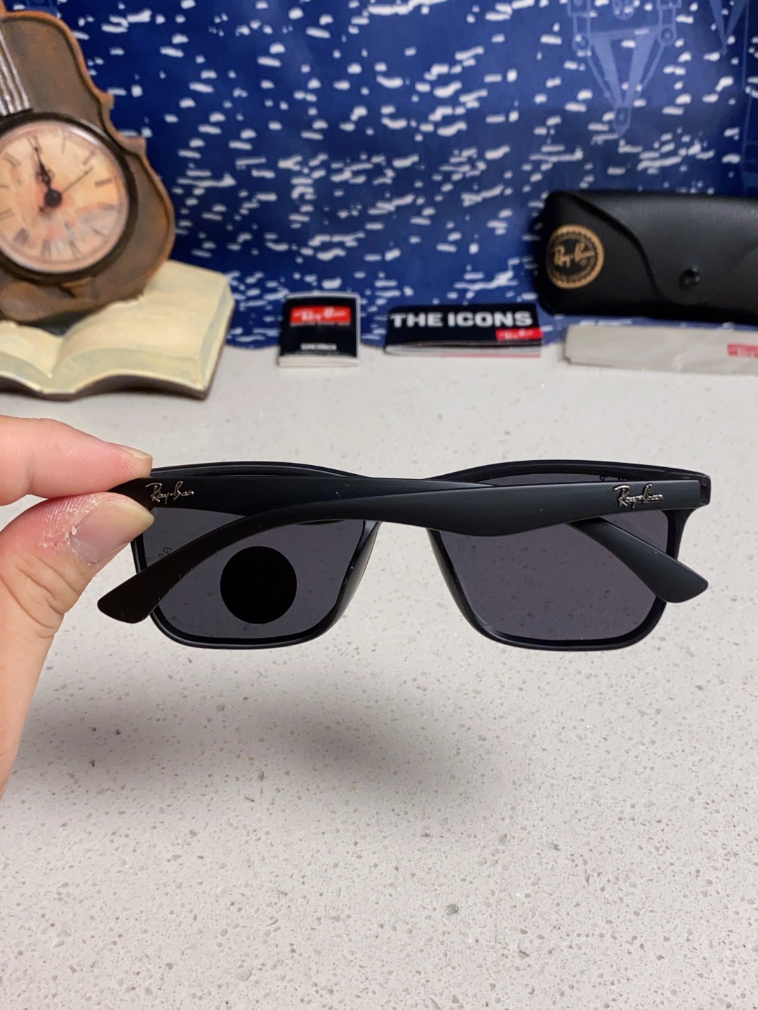 Rayban雷朋 2025新款同款开车墨镜太阳镜新款时尚潮流黑框复古男女遮阳镜 RB4512P