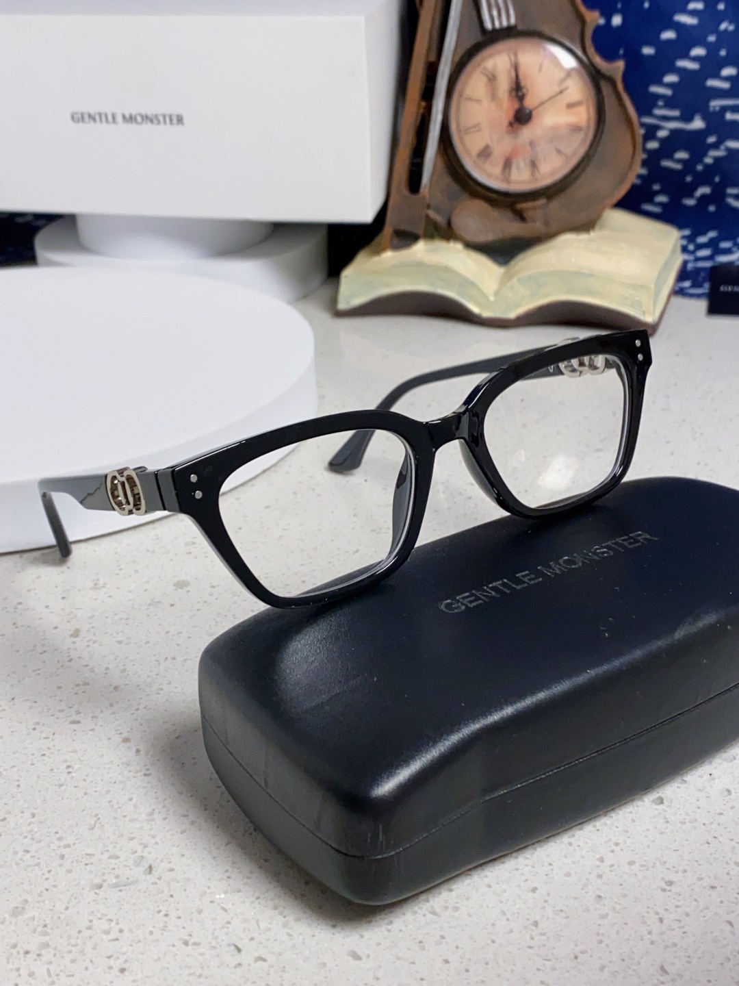 Gentle Moster(GM) 2025新款GM墨镜男女复古感ins防紫外线太阳镜欧美大方形时尚跨镜