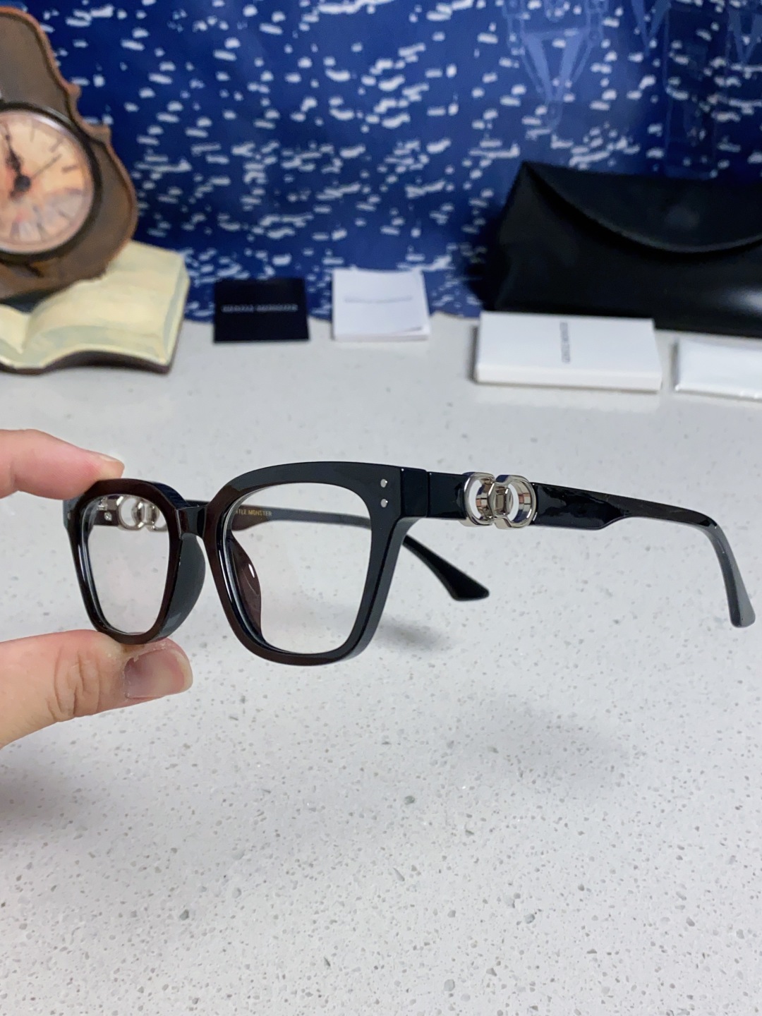 Gentle Moster(GM) 2025新款GM墨镜男女复古感ins防紫外线太阳镜欧美大方形时尚跨镜