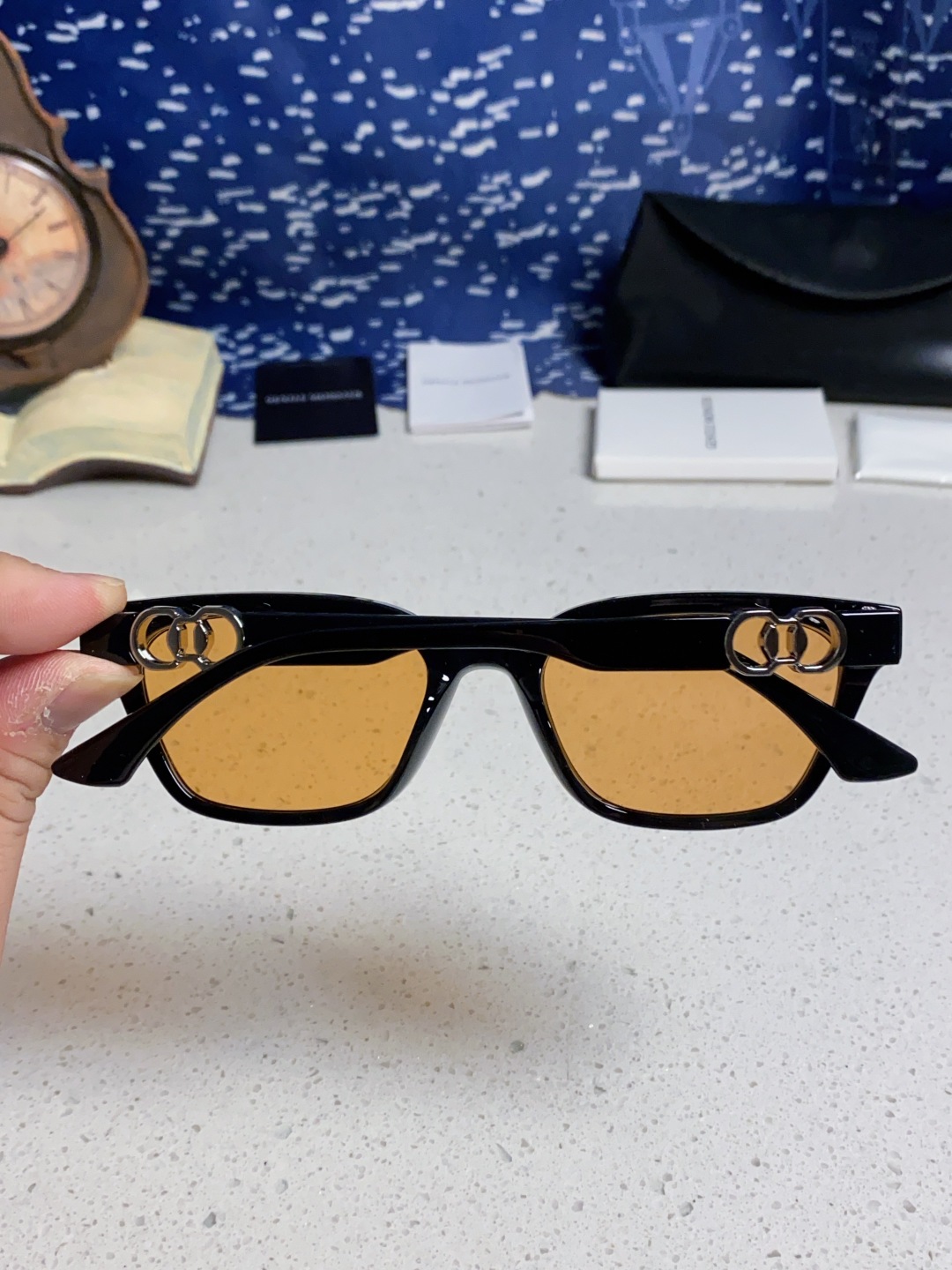 Gentle Moster(GM) 2025新款GM墨镜男女复古感ins防紫外线太阳镜欧美大方形时尚跨镜