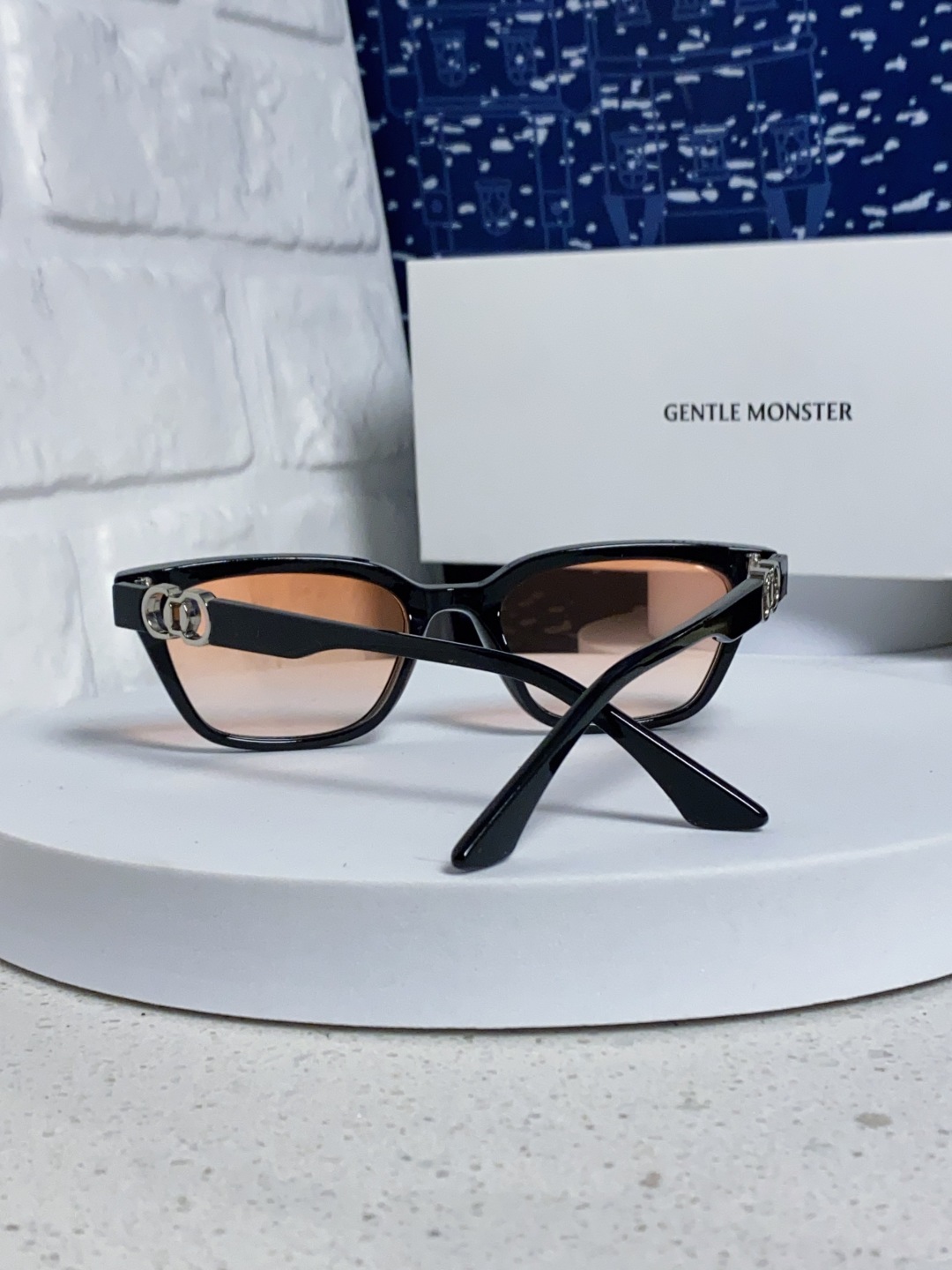 Gentle Moster(GM) 2025新款GM墨镜男女复古感ins防紫外线太阳镜欧美大方形时尚跨镜