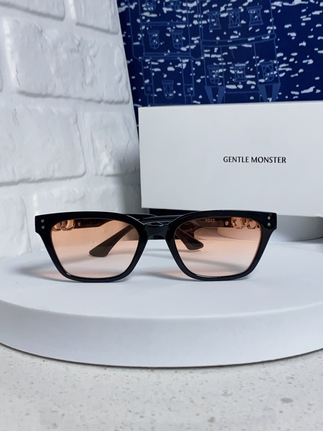 Gentle Moster(GM) 2025新款GM墨镜男女复古感ins防紫外线太阳镜欧美大方形时尚跨镜