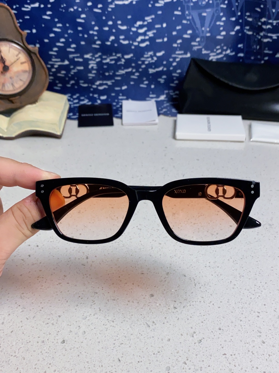 Gentle Moster(GM) 2025新款GM墨镜男女复古感ins防紫外线太阳镜欧美大方形时尚跨镜