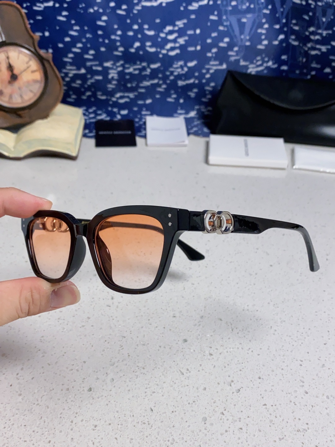 Gentle Moster(GM) 2025新款GM墨镜男女复古感ins防紫外线太阳镜欧美大方形时尚跨镜