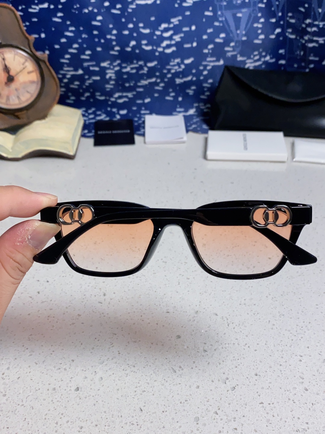 Gentle Moster(GM) 2025新款GM墨镜男女复古感ins防紫外线太阳镜欧美大方形时尚跨镜