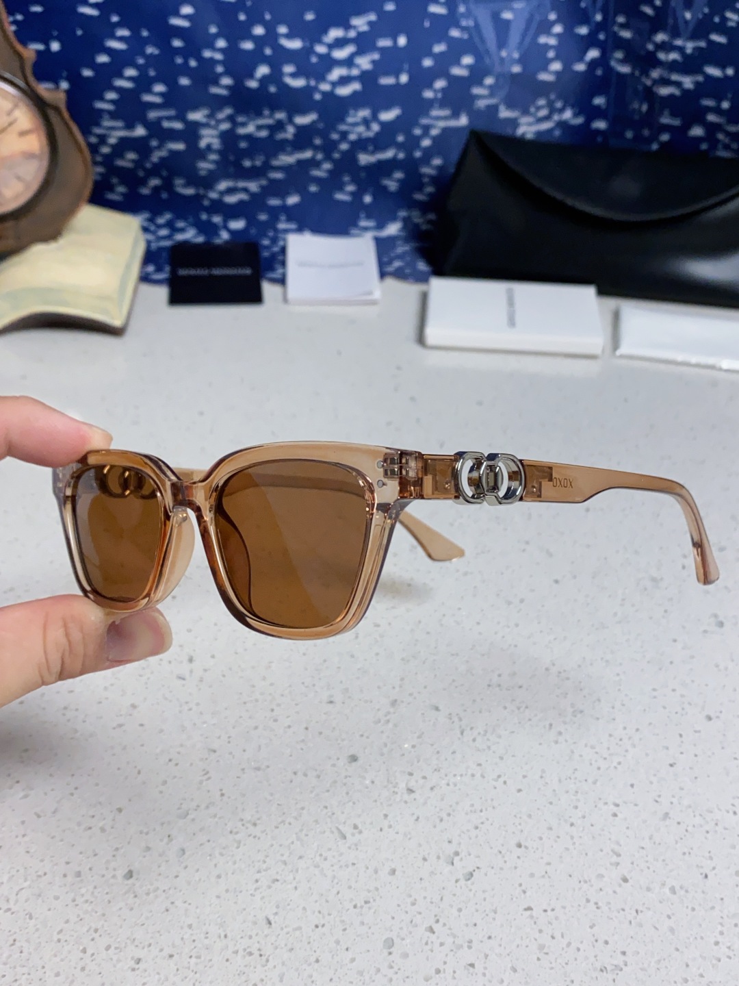 Gentle Moster(GM) 2025新款GM墨镜男女复古感ins防紫外线太阳镜欧美大方形时尚跨镜