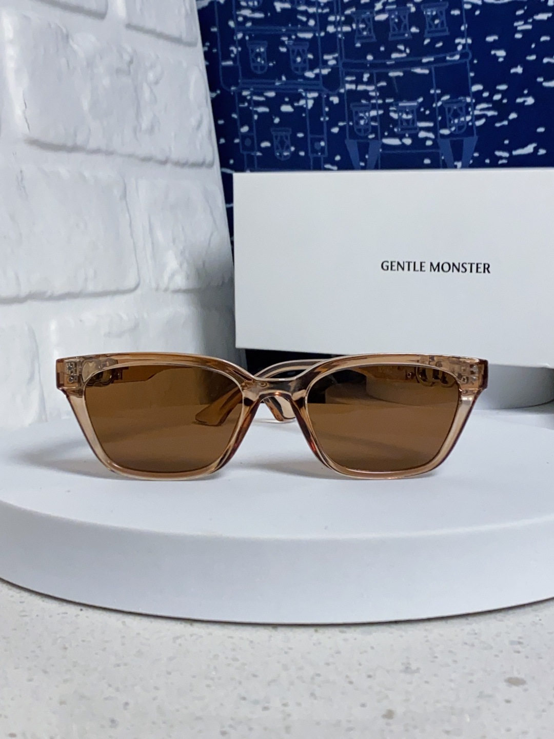 Gentle Moster(GM) 2025新款GM墨镜男女复古感ins防紫外线太阳镜欧美大方形时尚跨镜