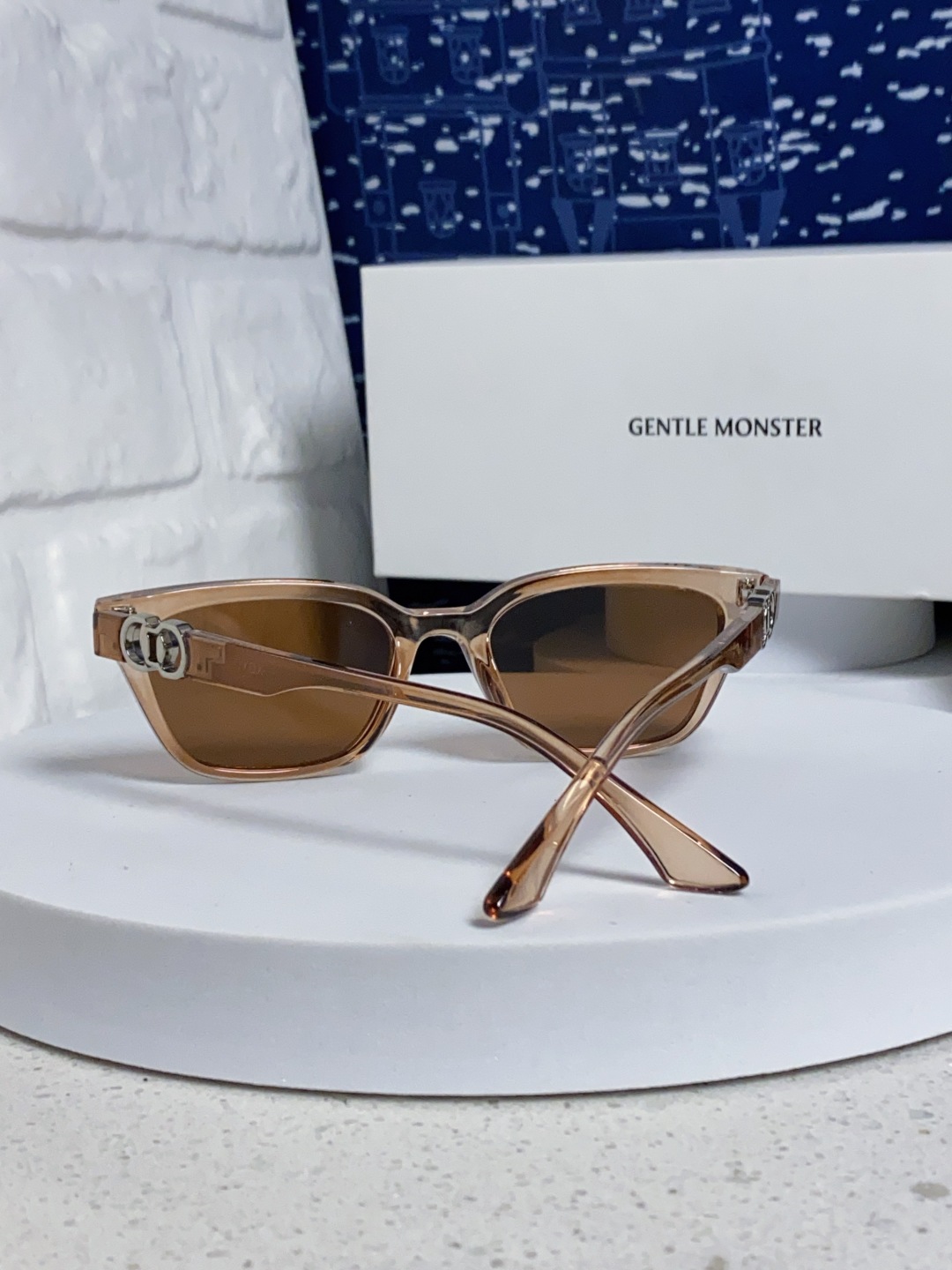 Gentle Moster(GM) 2025新款GM墨镜男女复古感ins防紫外线太阳镜欧美大方形时尚跨镜